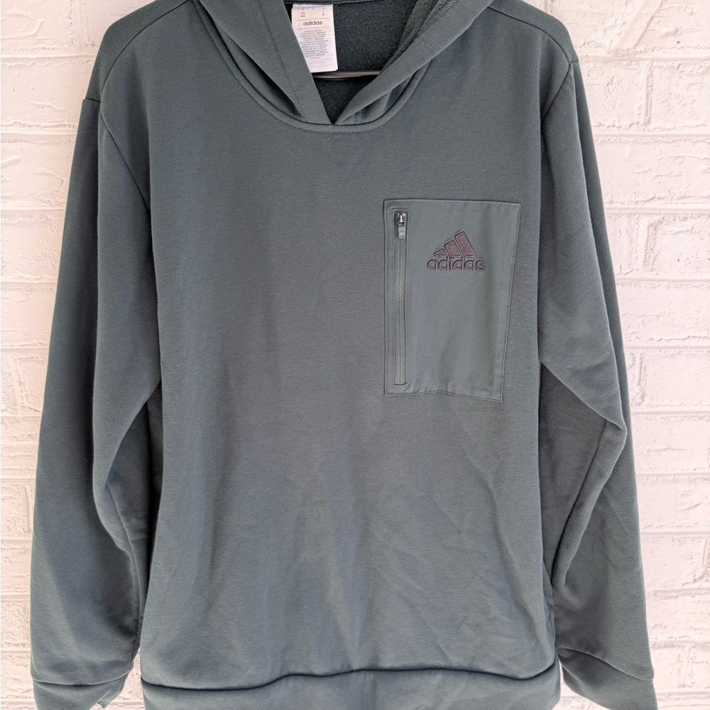 Adidas Men's Slate Gray Hoodie
